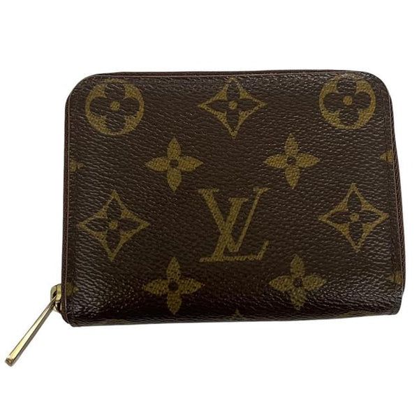 Louis Vuitton Brown and Beige LV Monogram Zippy Coin Purse