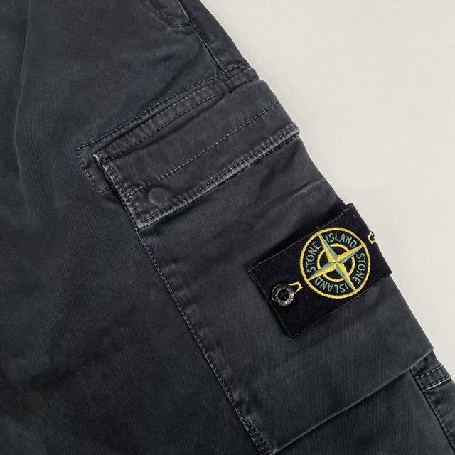 Stone Island AW 2022 Black RE-T Fit Cargo Trousers