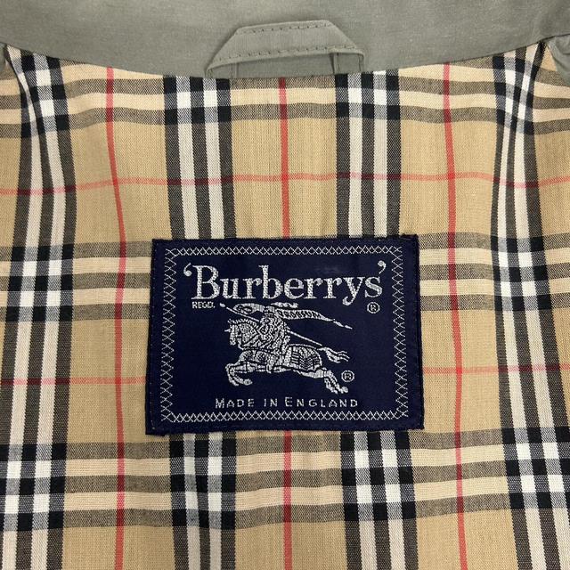 Vintage 90s Burberry Khaki Green Nova Check Harrington Jacket