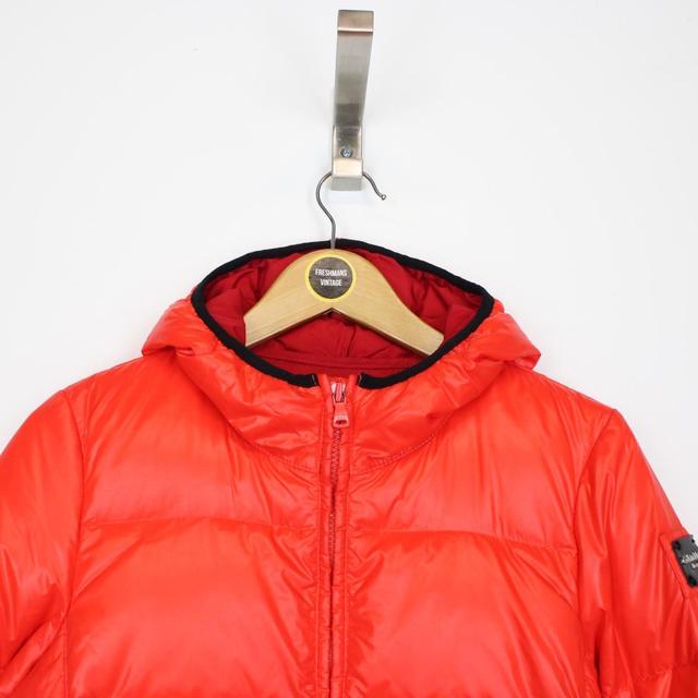 Calvin Klein Jeans Red Full Zip Down Puffer Jacket