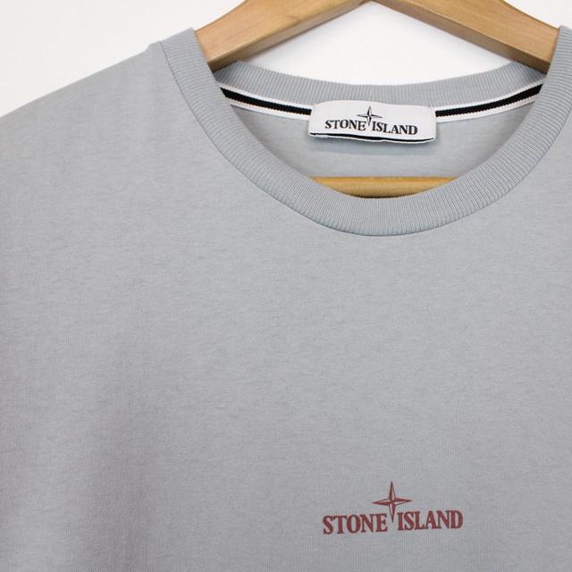 Stone Island AW 2021 Grey Short Sleeve Logo Print T-Shirt