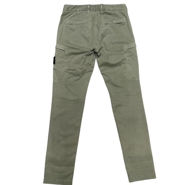 Stone Island SS 2019 Green Skinny Fit Cargo Trousers