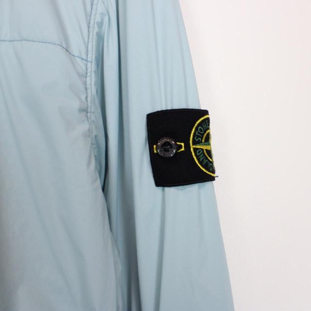 Stone Island SS 2022 Blue Full Zip Skin Touch Nylon-TC Polartec Jacket