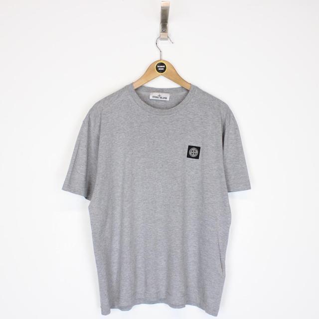 Stone Island SS 2022 Grey Short Sleeve Compass T-Shirt