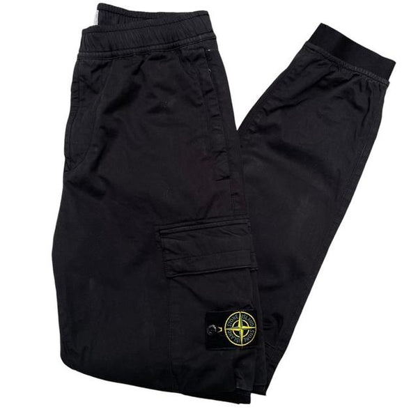 Stone Island AW 2022 Black RE-T Fit Cargo Trousers