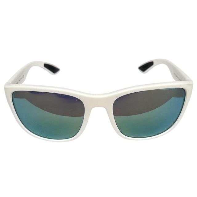 Prada Sport Linea Rossa White Rubber Square Sunglasses