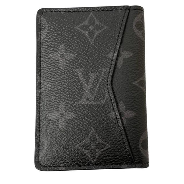 Louis Vuitton Black and Grey Eclipse Monogram Leather Pocket Organizer