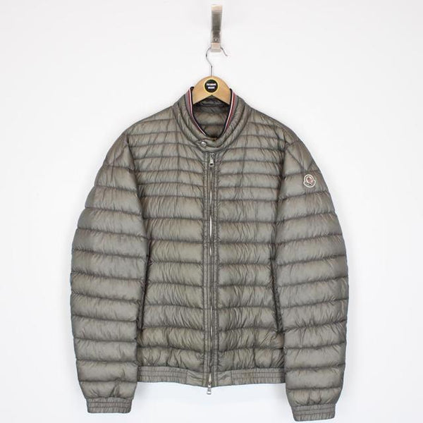 Moncler Garin Grey Longue Saison Quilted Down Jacket