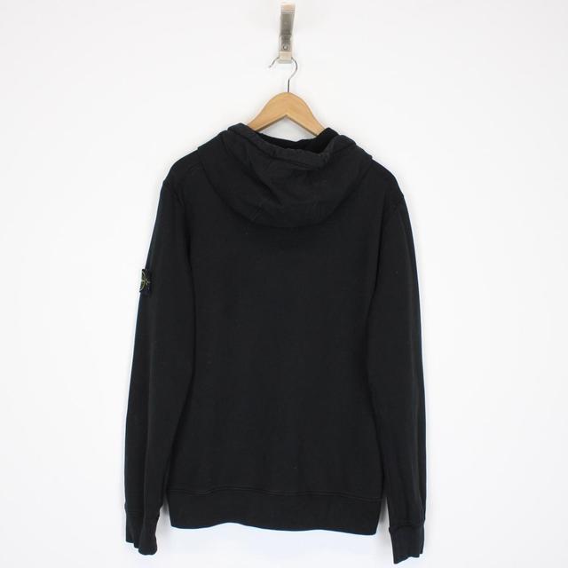 Stone Island AW 2020 Black Full Zip Cotton Hoodie Jumper