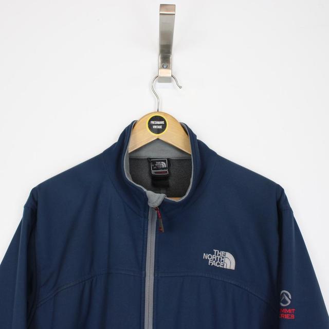 Vintage The North Face Blue and Grey Summit Series Soft Shell Jacket