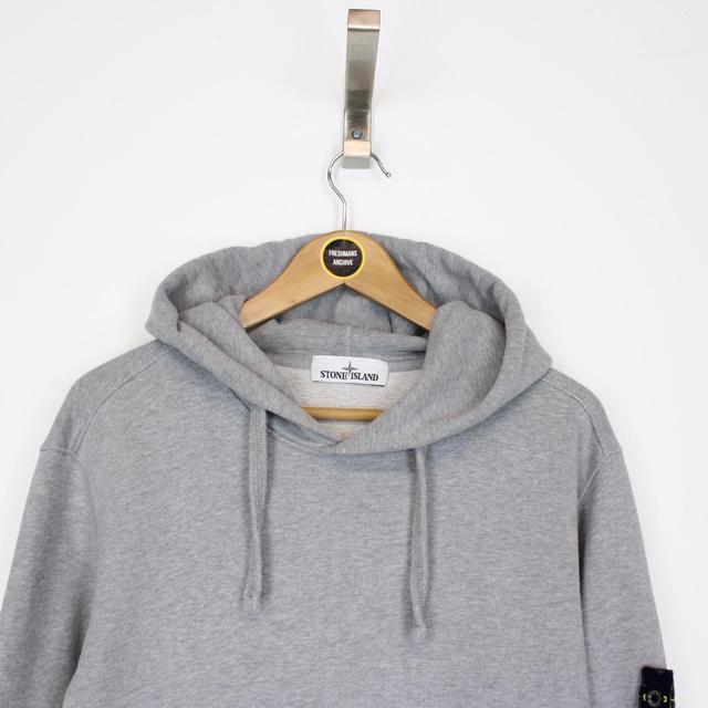 Stone Island AW 2017 Grey Cotton Hoodie Jumper