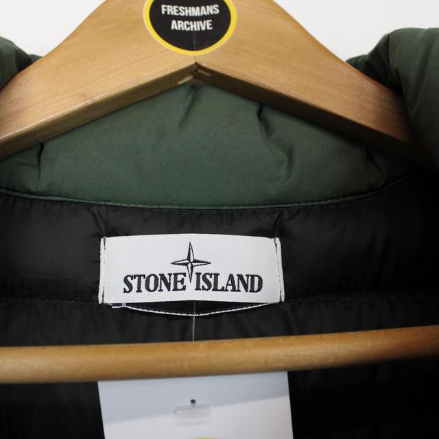 Stone Island AW 2021 Green O-Cotton R-Nylon Tela Down Gilet / Bodywarmer