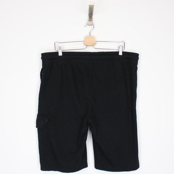 CP Company Black Cotton Lens Shorts