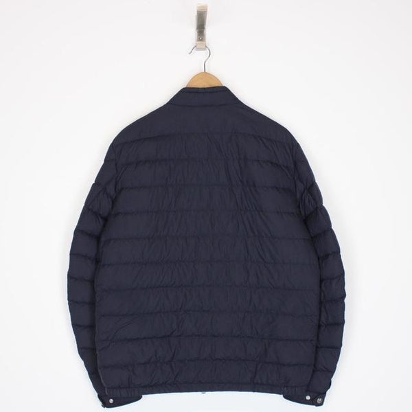 Moncler Yeres Navy Blue Full Zip Quilted Down Jacket