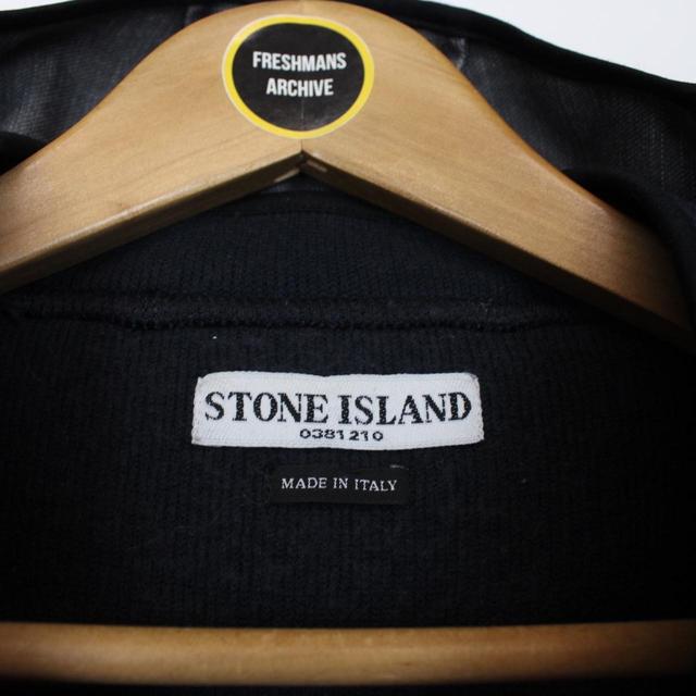 Vintage Stone Island AW 2004 Dark Grey Wool Hoodie Jumper