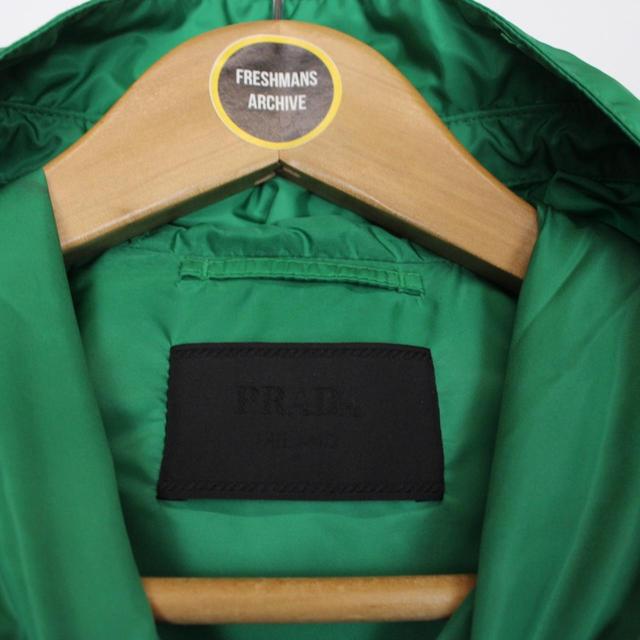 Prada Re-Nylon Green and White Full Zip Windbreaker Jacket