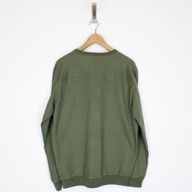 Stone Island SS 2022 Green Cotton Sweatshirt Jumper