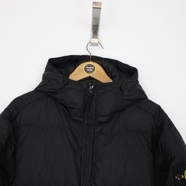 Stone Island AW 2024 Black Garment Dyed Crinkle Reps R-NY Down Puffer Jacket