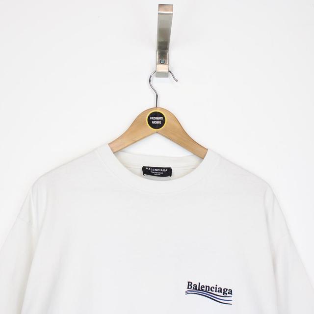 Balenciaga Political Campaign White Short Sleeve T-Shirt