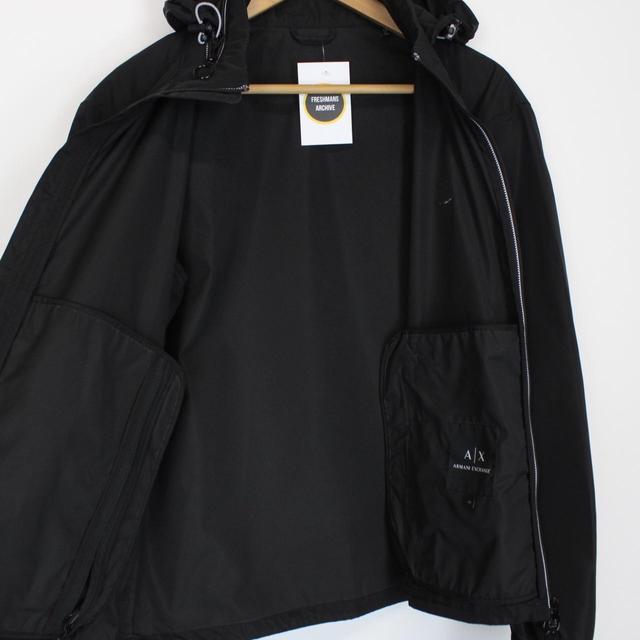 Armani Exchange Black Full Zip Windbreaker Jacket