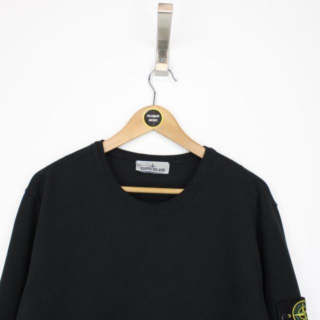 Stone Island AW 2023 Black Cotton Sweatshirt Jumper