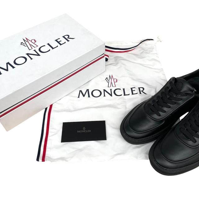 Moncler Black Neue York Leather Trainers