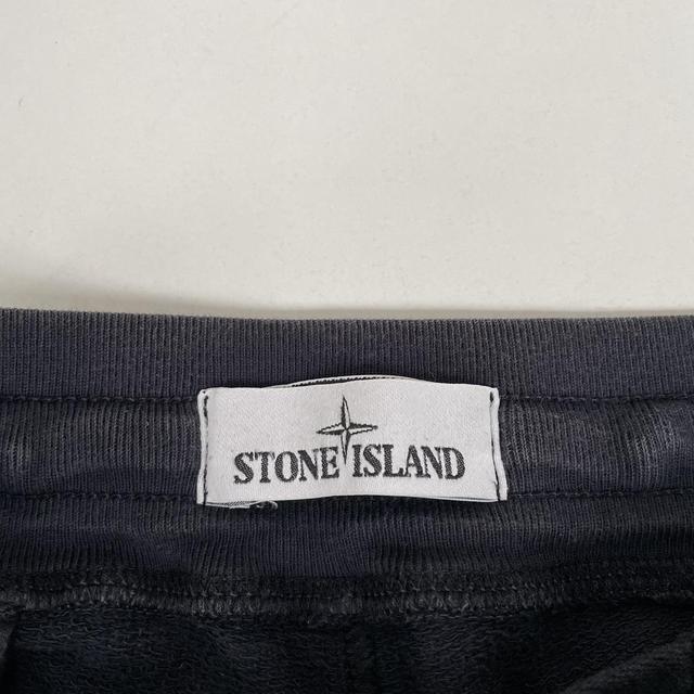 Stone Island SS 2017 Navy Blue Slim Fit Cotton Tracksuit Bottoms / Joggers