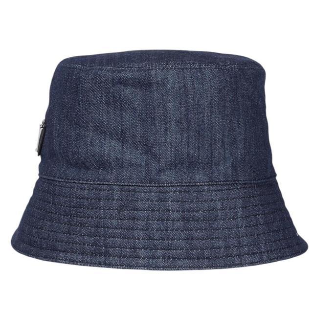 Prada Navy Blue Cotton Denim Bucket Hat