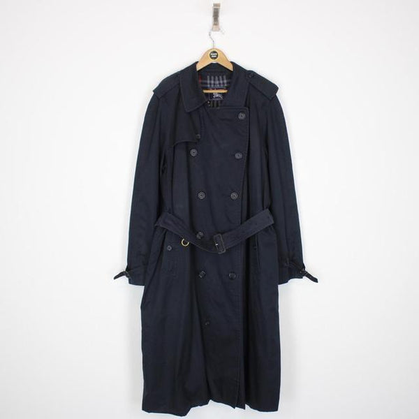 Burberry trench coat dark blue best sale