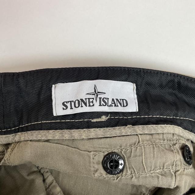 Stone Island AW 2019 Khaki Brown Slim Fit Cargo Trousers