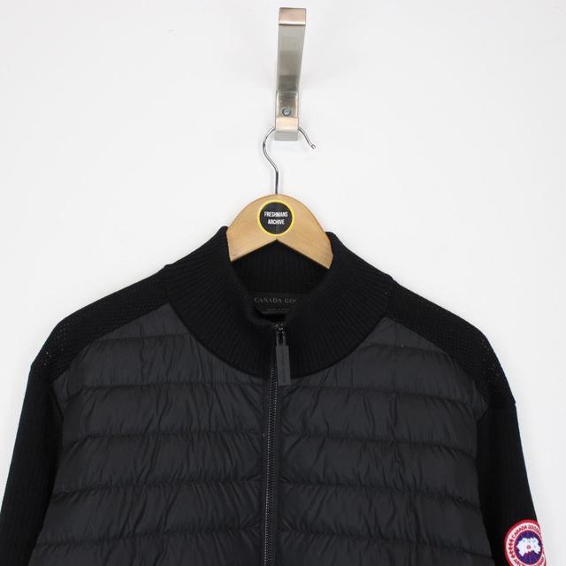 Canada Goose Black HyBridge Wool Knit Down Jacket