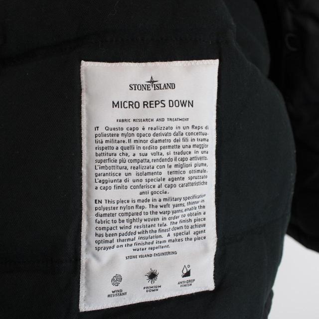 Stone Island AW 2015 Black Micro Reps Down Jacket