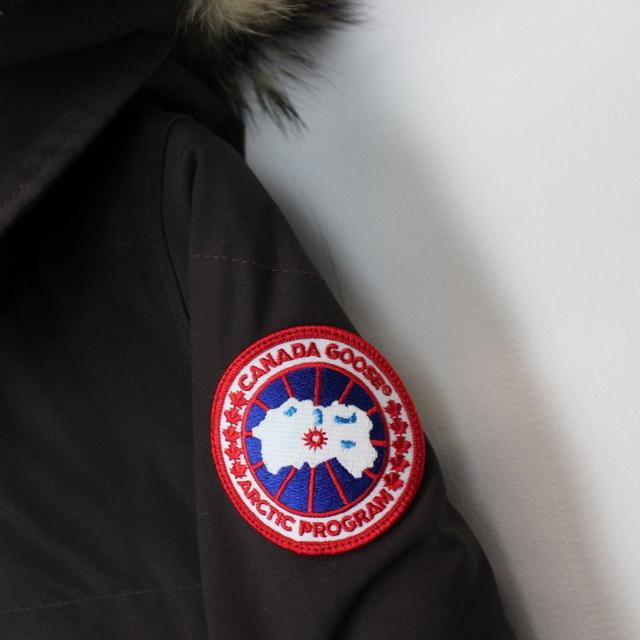 Canada Goose Brown Mackenzie Parka Down Jacket with Fur Trim