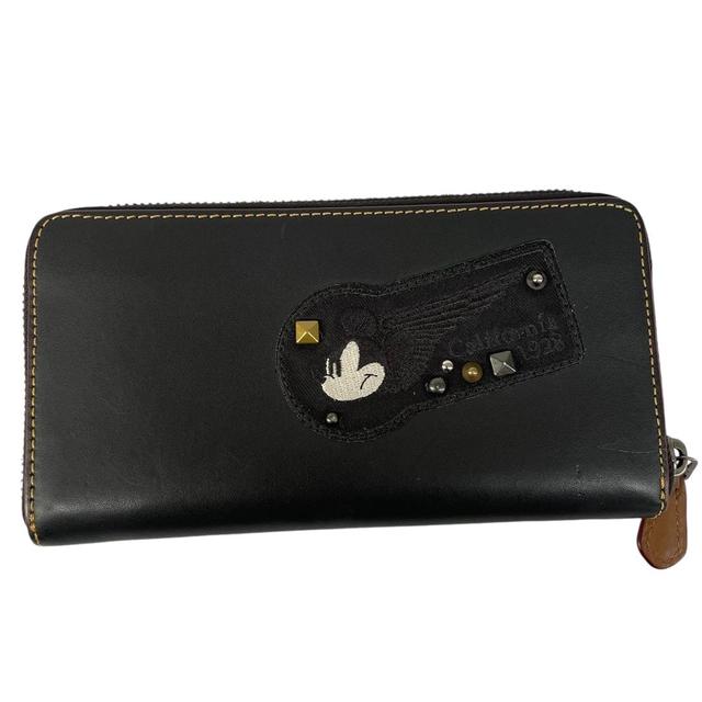 Coach x Disney Mickey Mouse Black Limited Edition Leather Purse