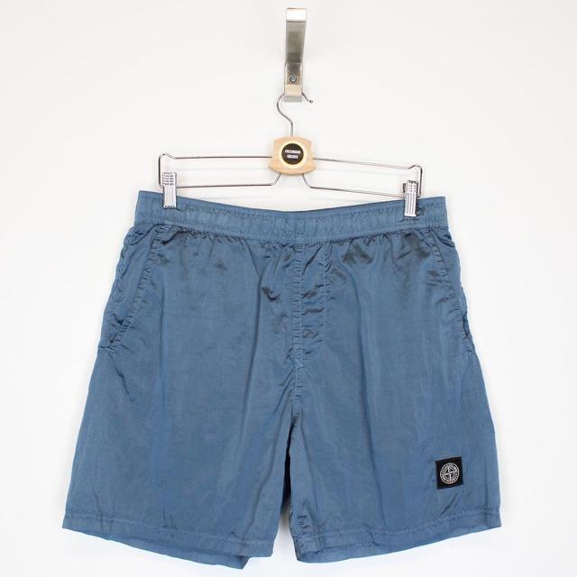 Stone Island SS 2022 Blue Nylon Metal Swim Shorts