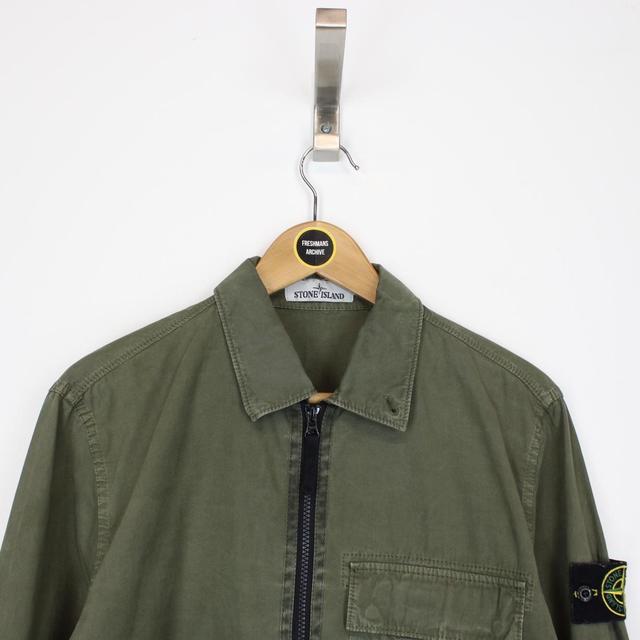 Stone Island AW 2019 Green Full Zip Overshirt Jacket