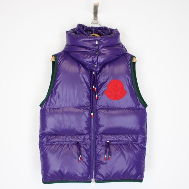 Moncler Purple Genius 1952 Lorent Hooded Down Gilet / Bodywarmer