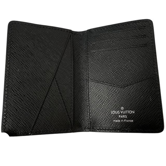 Louis Vuitton Black and Grey Eclipse Monogram Leather Pocket Organizer