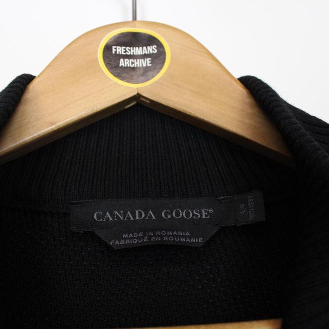 Canada Goose Black HyBridge Wool Knit Down Jacket