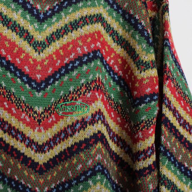 Vintage 90s Missoni Multicoloured Wool Knit Jumper