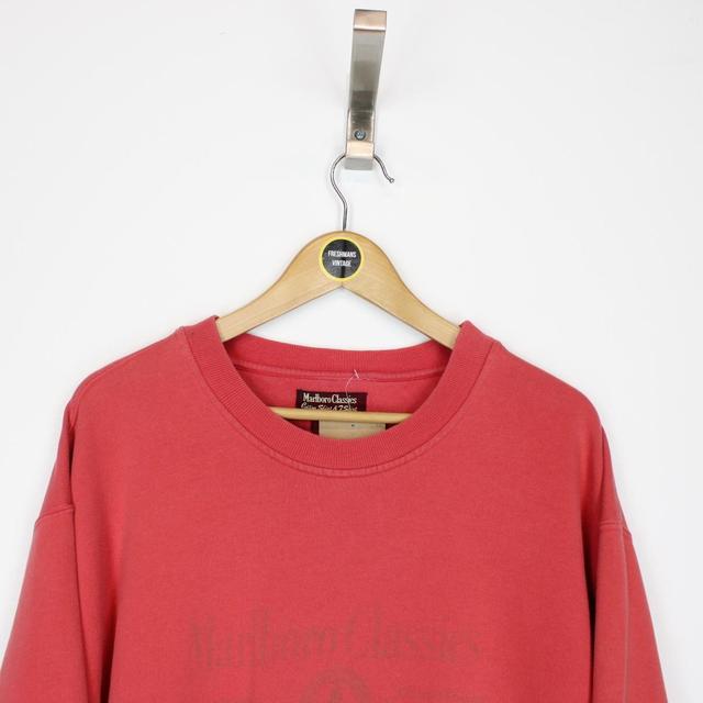 Vintage 90s Marlboro Classics Red Sweatshirt Jumper