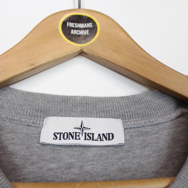 Stone Island AW 2021 Grey Cotton Sweatshirt Jumper