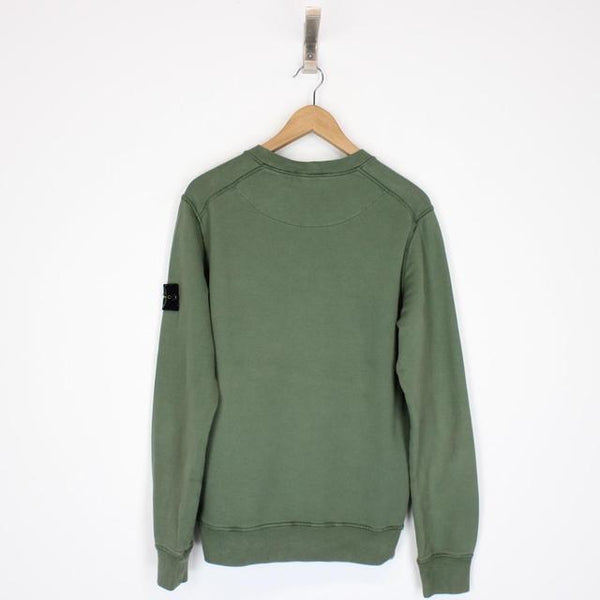 Stone Island AW 2021 Green Cotton Sweatshirt Jumper