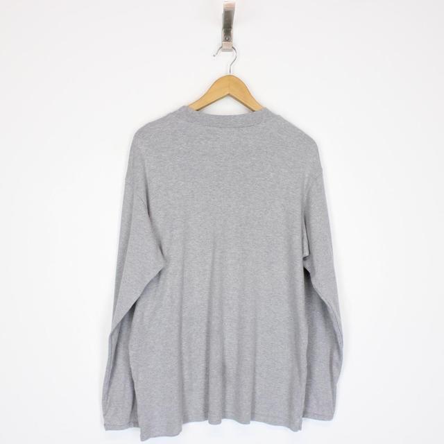 Vintage 00s Nike Grey Long Sleeve Mock Neck T-Shirt