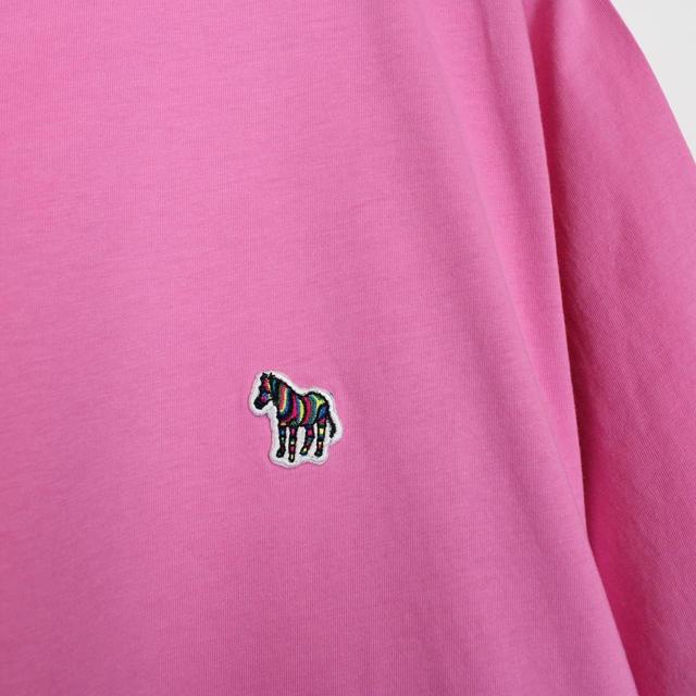 Paul Smith Zebra Badge Pink Short Sleeve T-Shirt