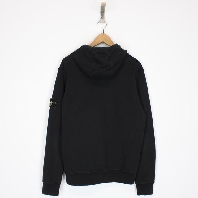 Stone Island AW 2023 Black Cotton Hoodie Jumper