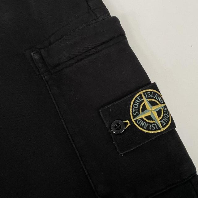 Stone Island Black Cotton Tracksuit Bottoms / Joggers