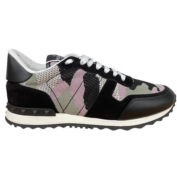 Valentino Garavani Mesh Rockrunner Multicoloured Camo Trainers