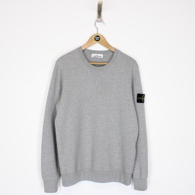 Stone Island AW 2021 Grey Cotton Sweatshirt Jumper