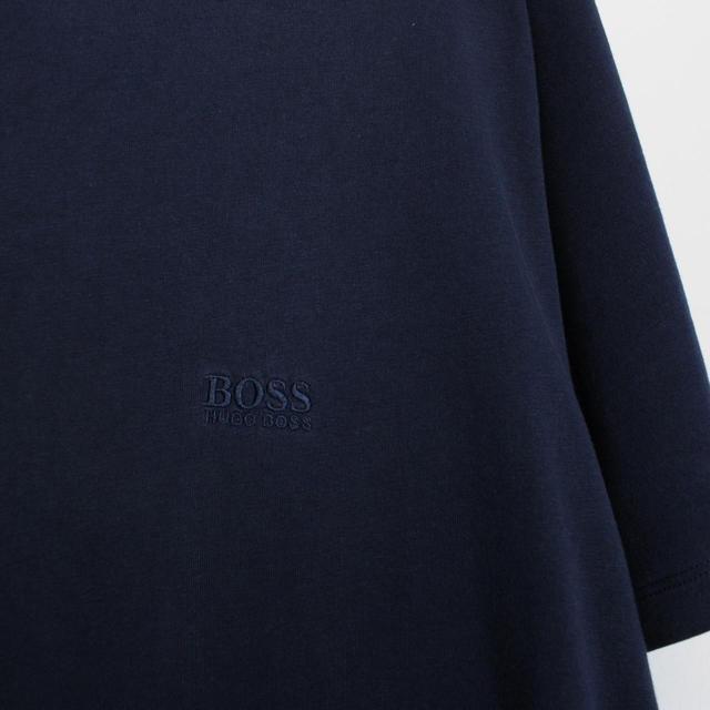 Hugo Boss Navy Blue Short Sleeve Cotton T-Shirt